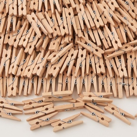 Mini Prendedor Pregador Madeira Natural 2,5cm 2000 Unidades