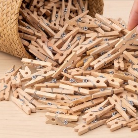 Pregador Mini Natural 2,5cm Ref.25 100 Unidades Lembrancinha