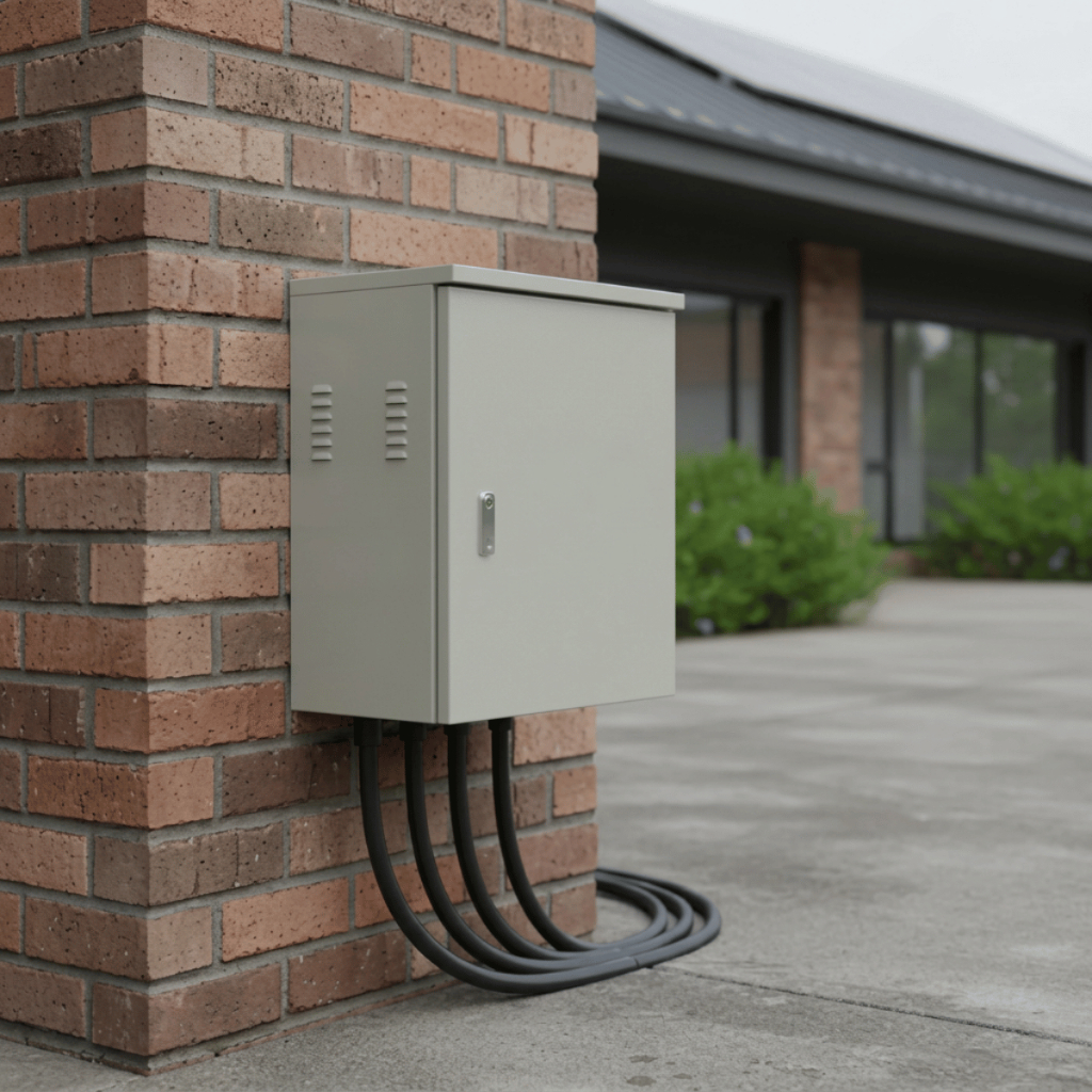 Rack Externo Organizador Cctv Outdoor Cinza