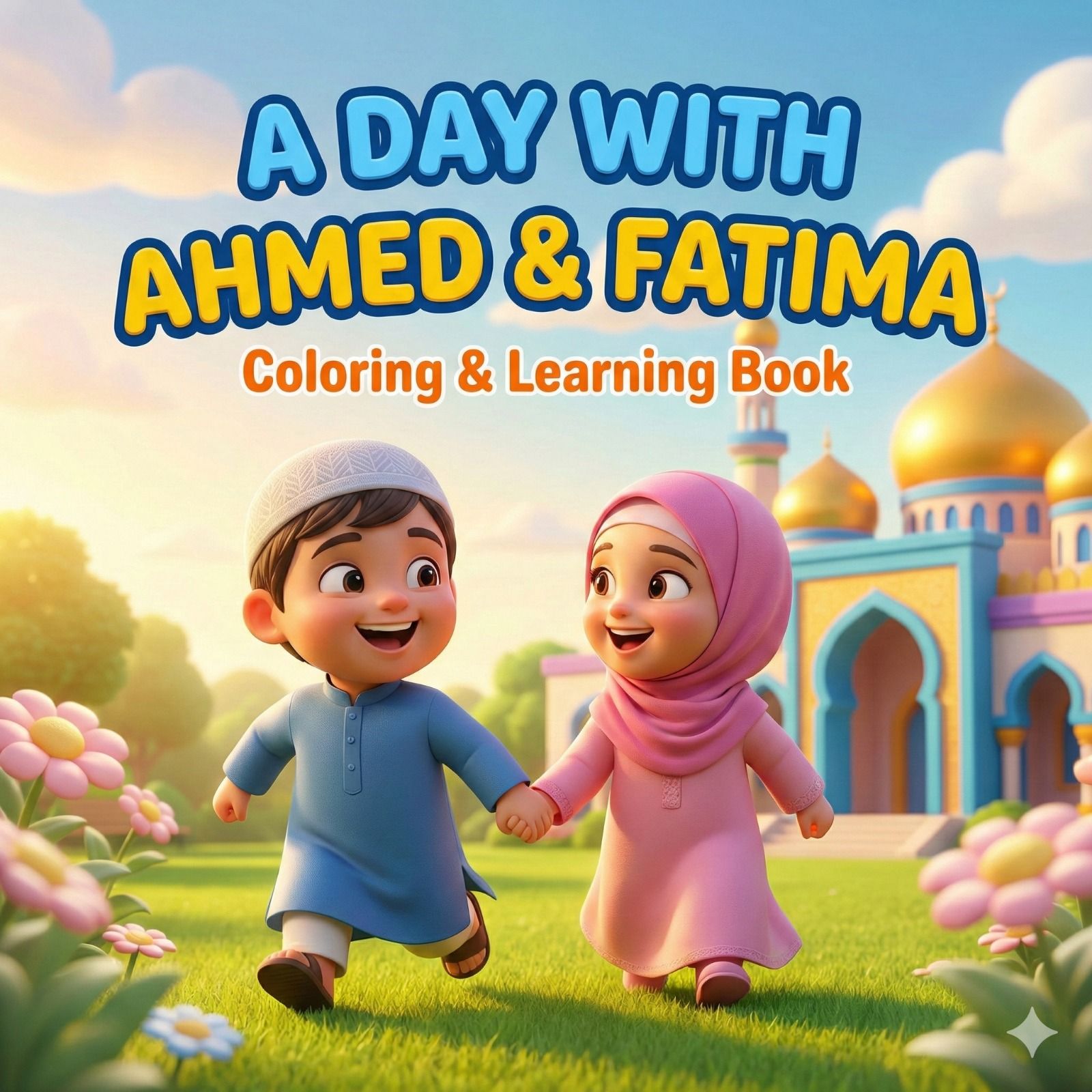 A Day with Ahmed & Fatima: Coloring & Learning Book