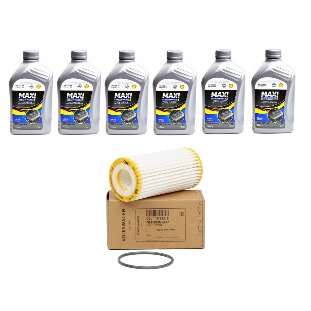 6l óleo sintético 5w40 + filtro Audi A3 Q3 2.0 TFSI Gen3