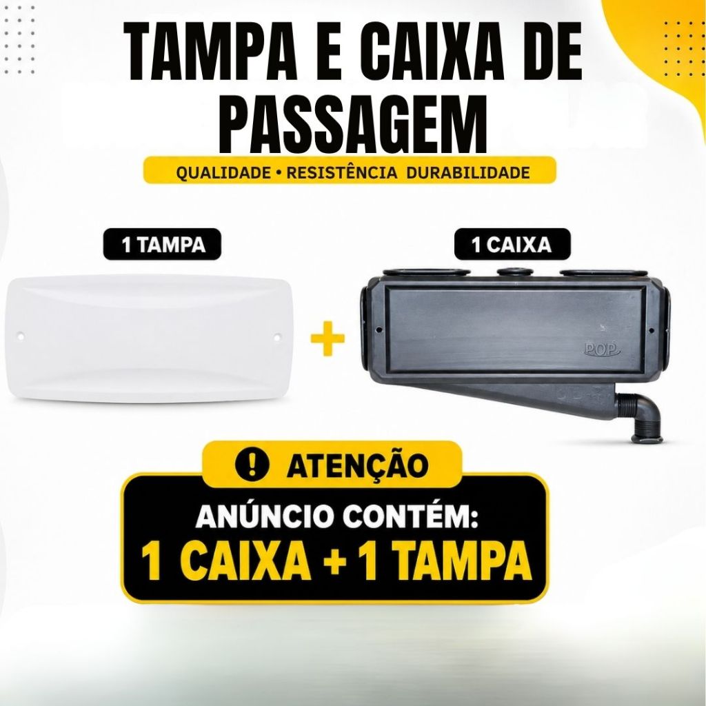Caixa De Passagem Para Ar Condicionado Split + Tampa Tpp003
