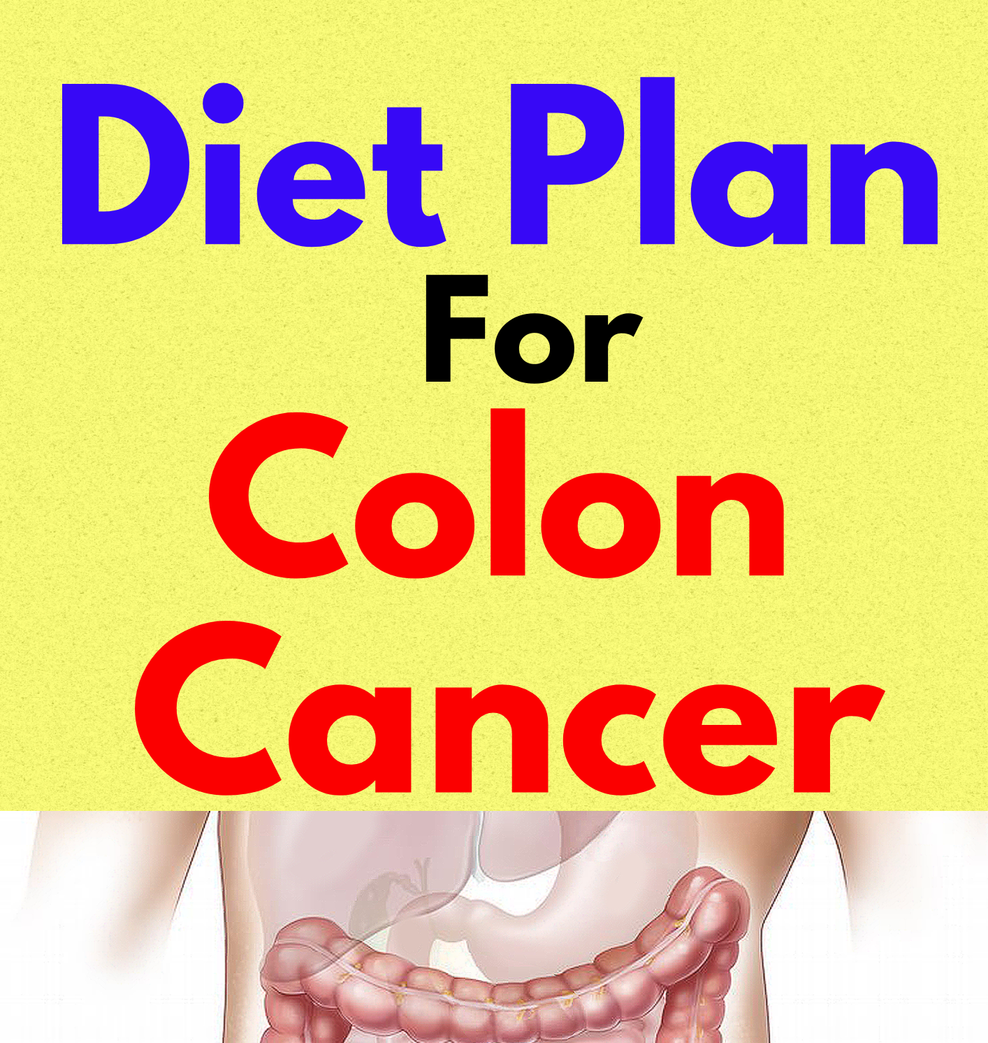 Diet Plan For Colon Cancer