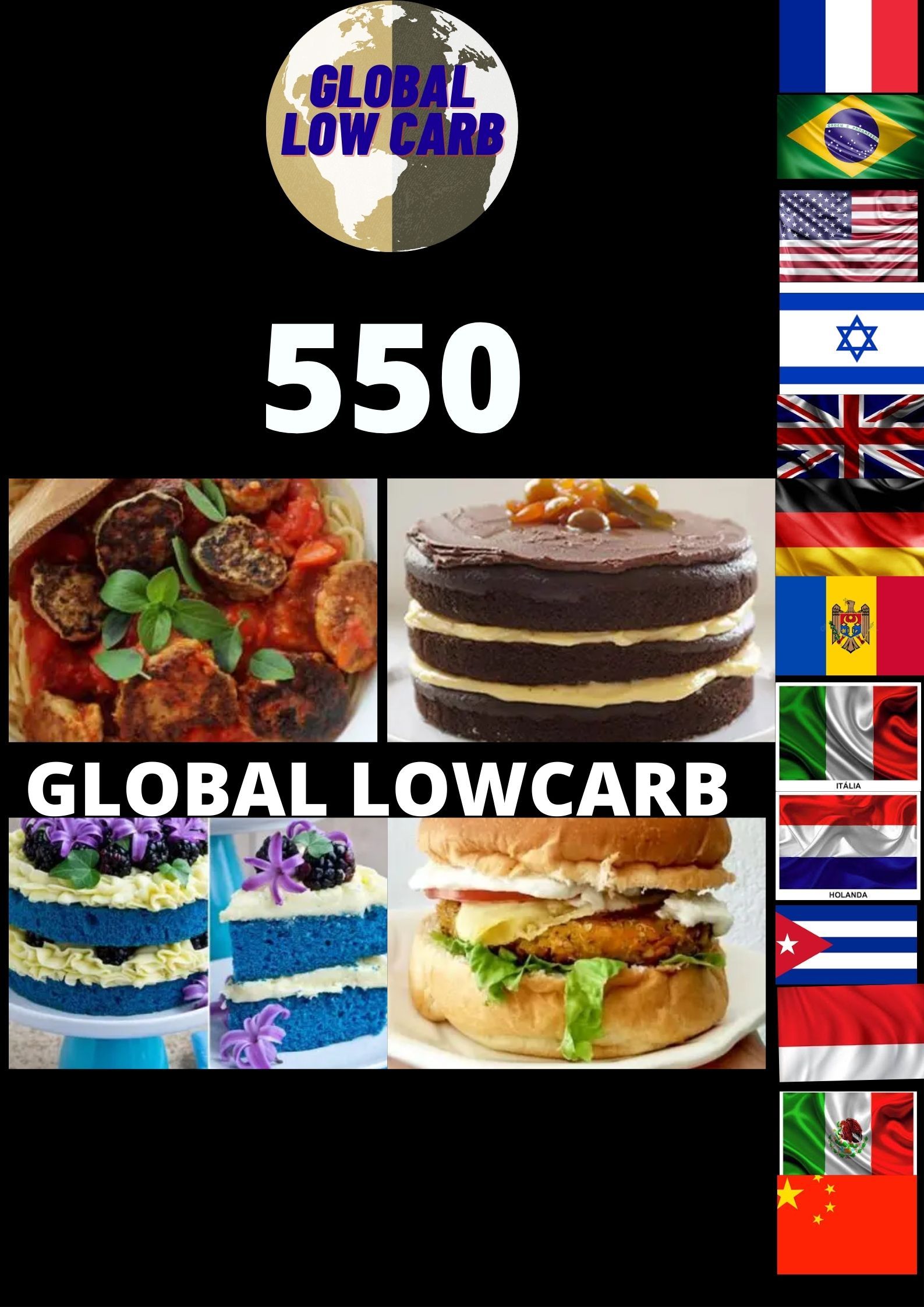 550 LowCarb, Light, Diet Recipes (Top Seller)