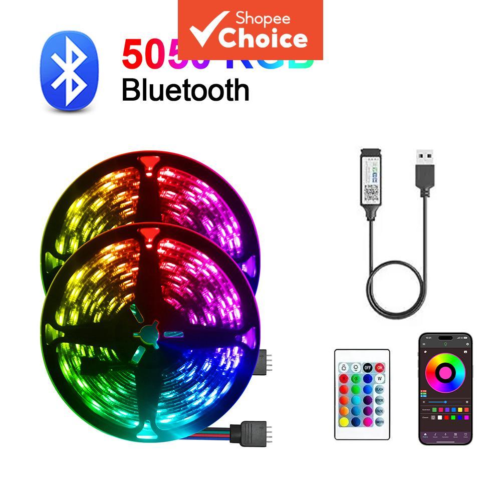 Selfie Light 5050 Smd 5V USB Bluetooth RGB LED Strip Fita Flexível Autoadesiva Tv Desktop