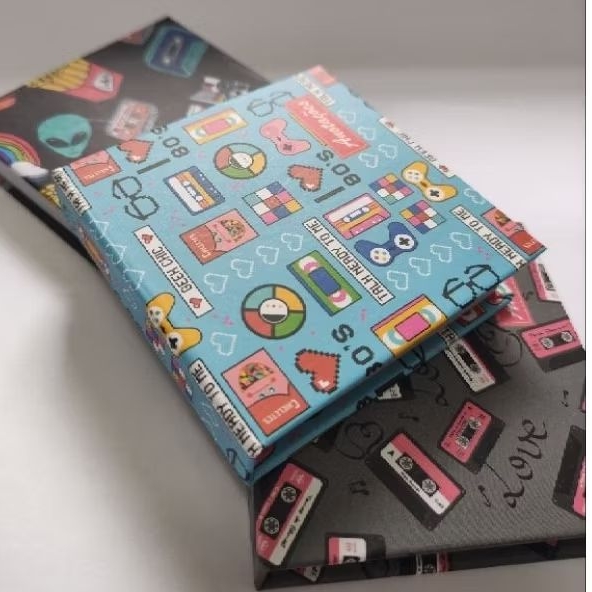 Mini bloco de anotações decorados Win Paper 120 folhas