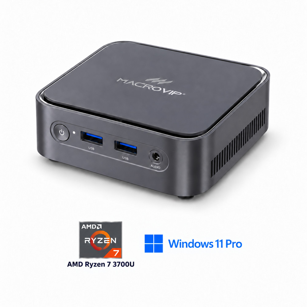 Mini Pc Macrovip Nanobox C1 Ryzen 7 3700u 8gb Ssd M.2 256gb Wi-fi Win 11 Pro