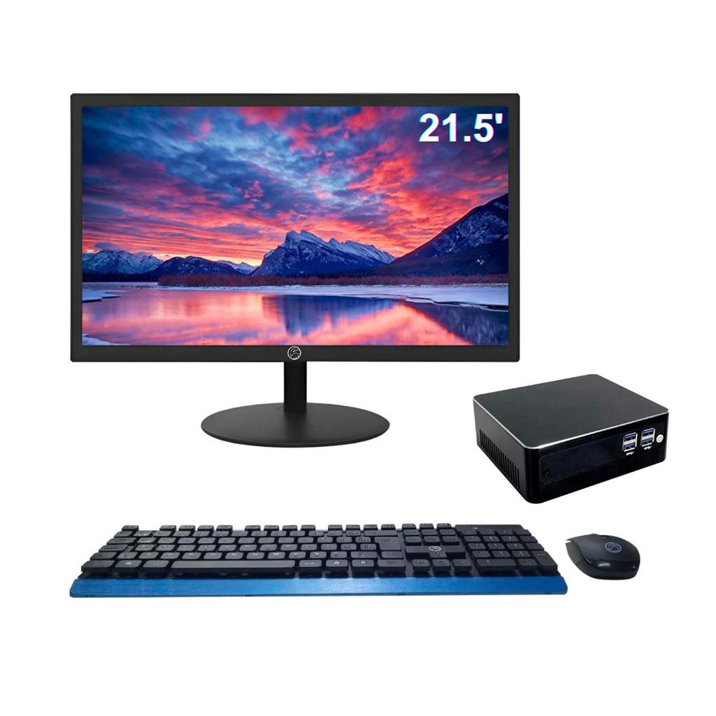 MINI PC I3 5ª/ 1X4GB DDR3/ 960GB SSD/ TELA 21.5/ KIT SEM FIO/ WIN 10 TRIAL