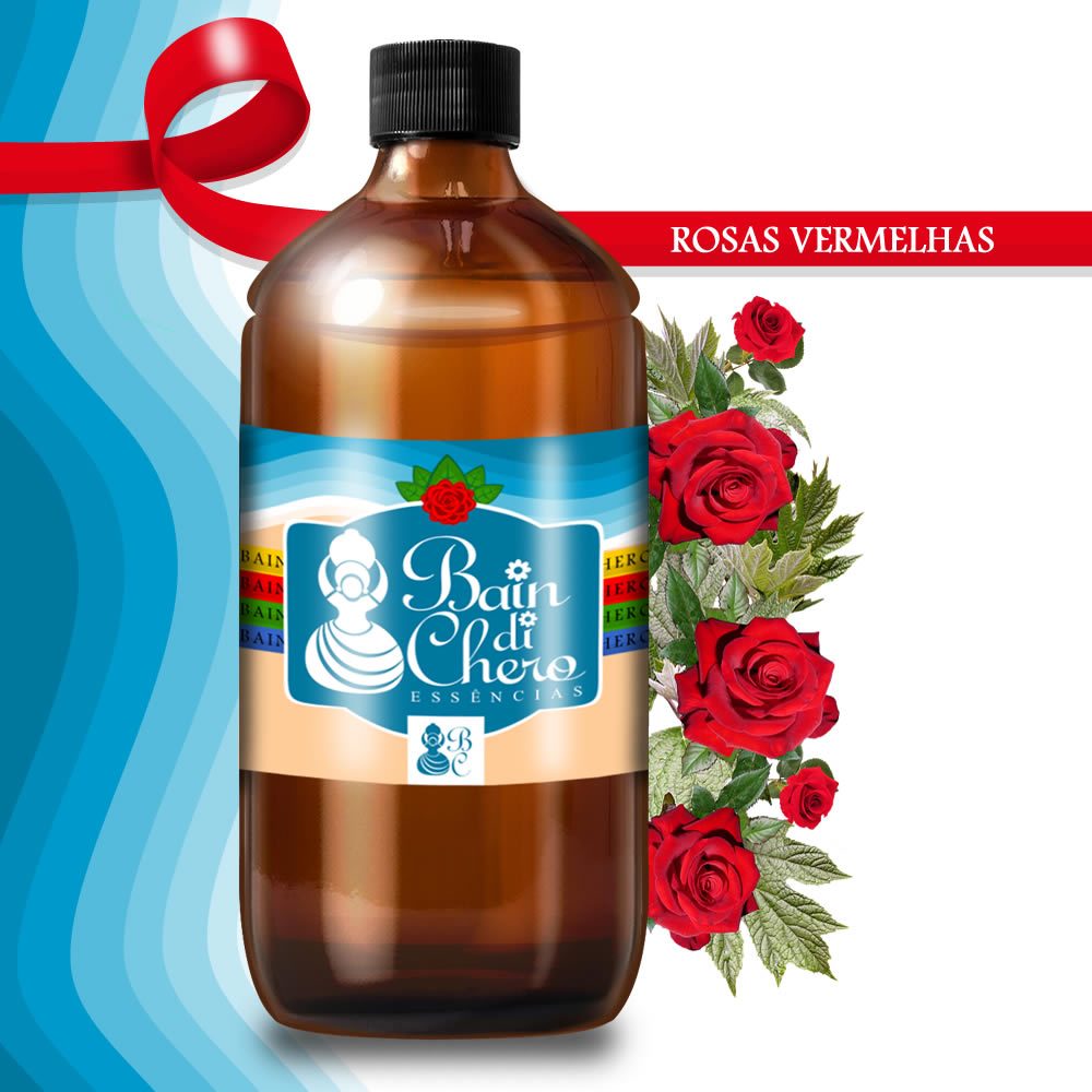 Essência Aromática Concentrada P/ Velas e Cold e Hot Process - Rosas Vermelhas 500ml/1Litro