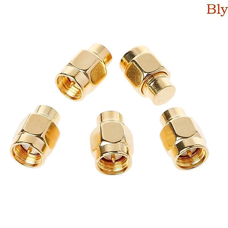 Bly 5PCS 50 OHM Coaxial Banhado A Ouro Terminação Carrega Conector SMA