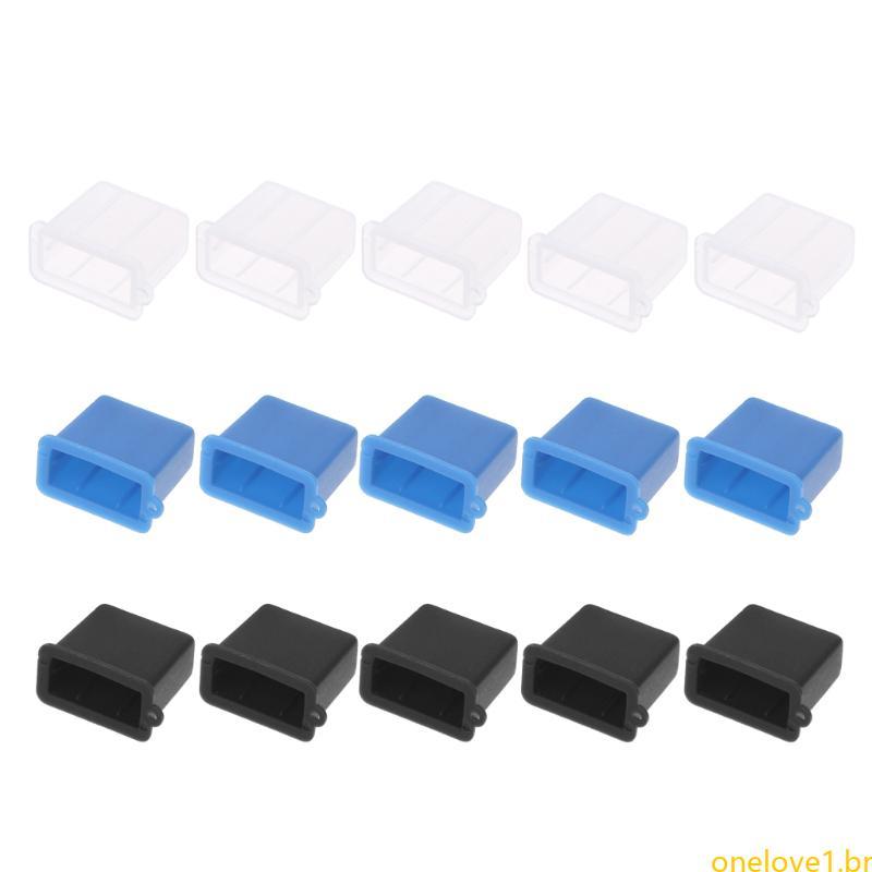 ONE 5Pcs USB Tipo A Masculino Anti-Poeira Plug Stopper Cap Cover Protector