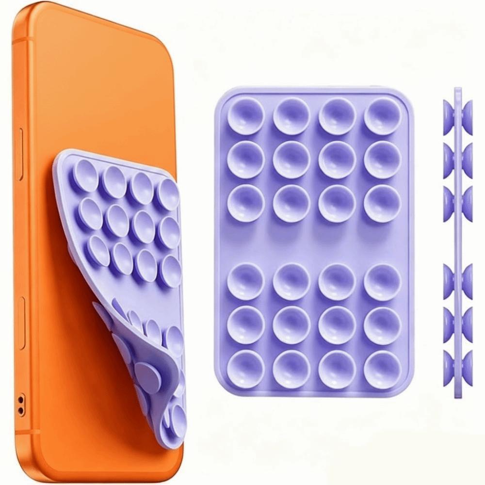 FALLFORBEAUTYEJ 5pcs Tapete De Suporte De Telefone , Com Ventosa De Silicone Dupla Face , Destacável