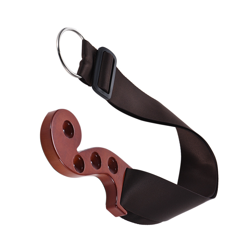 Nicethings1-BR Cello Endpin Stop SIUKE Suporte de madeira maciça Rest Anchor Protector Pad Cor vermelha Tapete