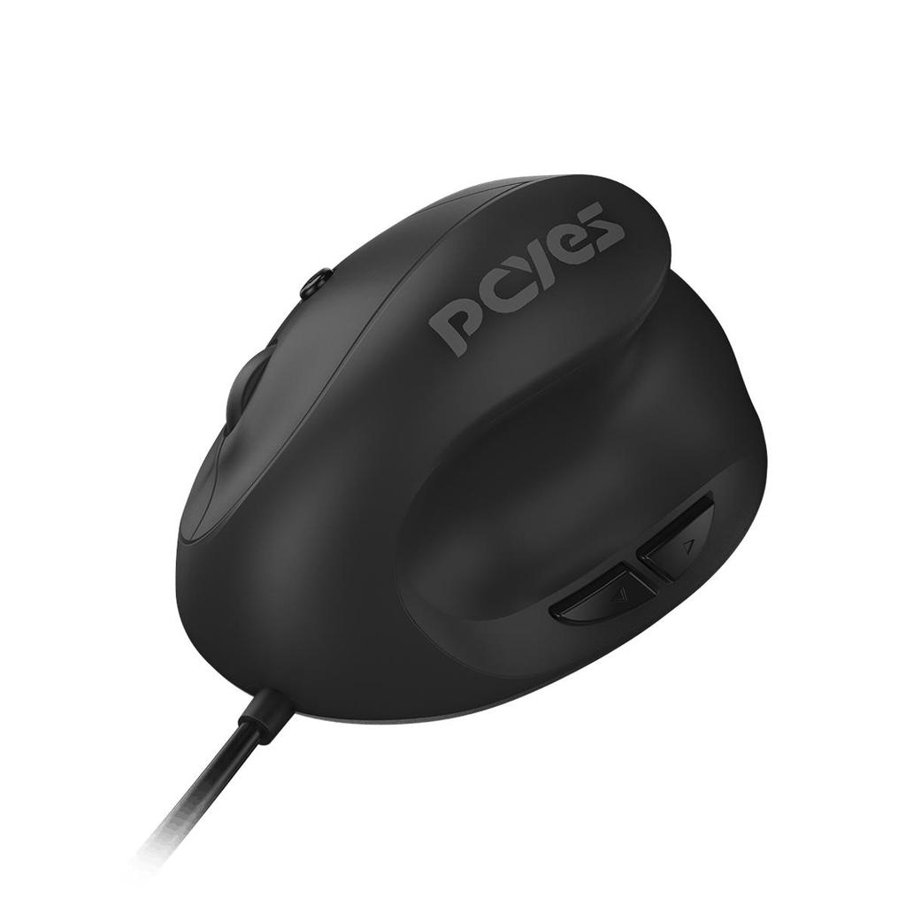 Mouse Ergonomico Pcyes Rest 2400dpi Silent Click Cabo 1,8m - Mrsc01