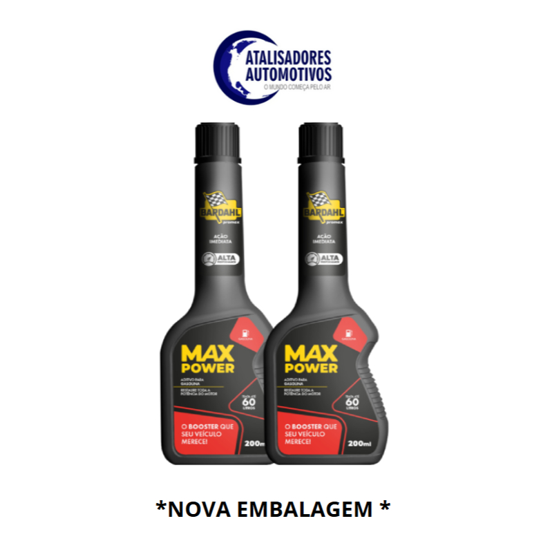 KIT 2 UNID- Aditivo de Combustívle MAX POWER para carros e motos (controle do octanagem e rest potencia) 200ml-Bardahl