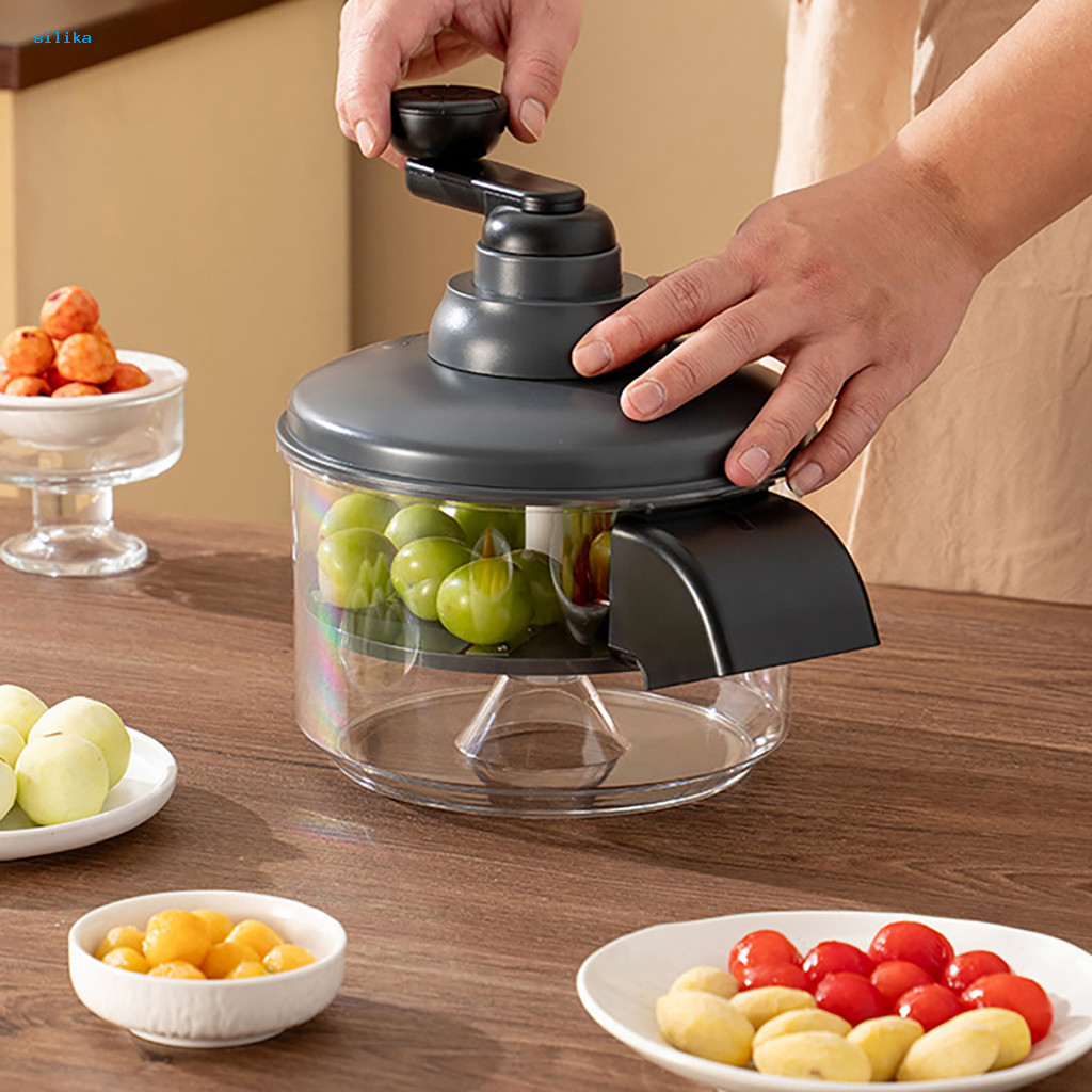 Fruit Peeler Machine Easy Clean Vegetable Hand-cranked Stainless Steel – 5-blade Skin Remover for Cherry Tomatoes Grap