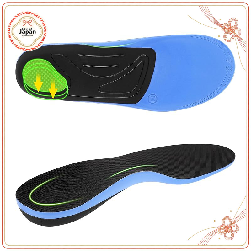 NICEUS Insole for Foot Pain Relief with Arch Support, Shock Absorption【Direct from Japan】