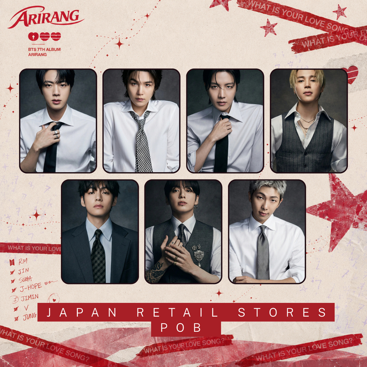 Kit de Photocards Fanmade – BTS Arirang Japan Retail Stores POB