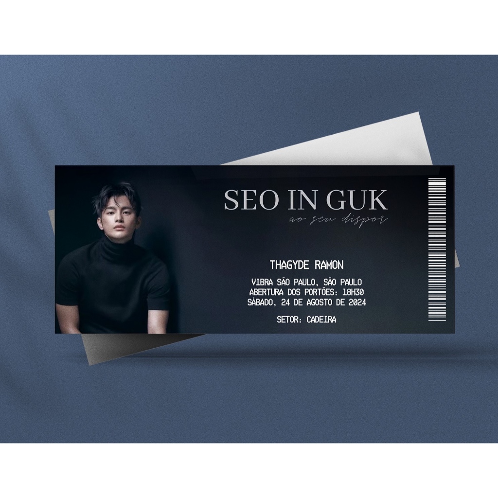 Ingresso Holográfico Personalizado Seo in Guk - 1º Fan Meeting