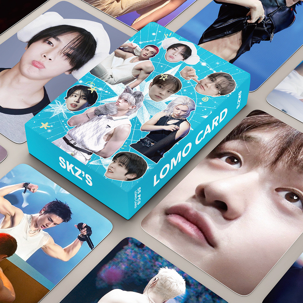 55pcs STRAY KIDS Fique Em Nossa Casinha Cartões Lomo 6o Fan Meeting Faça-Se Dominar KARMA SKZ HOP HYUNJIN FELIX BANGCHAN