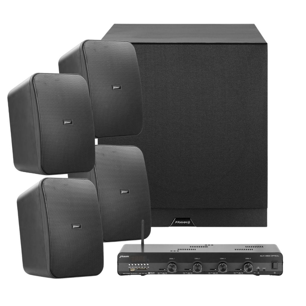 Kit Som Ambiente Profissional Frahm Outdoor Com Subwoofer