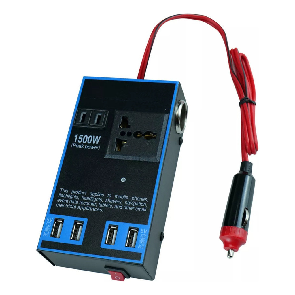 Low Preço Dc 12V Conversor 200W Inversor De Energia Para Carro Com 4 Portas Usb Carregador
