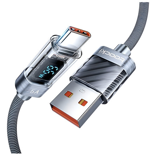 Cabo Carregador Usb_tipo C Turbo 6a 66w Transfer Dados 1m
