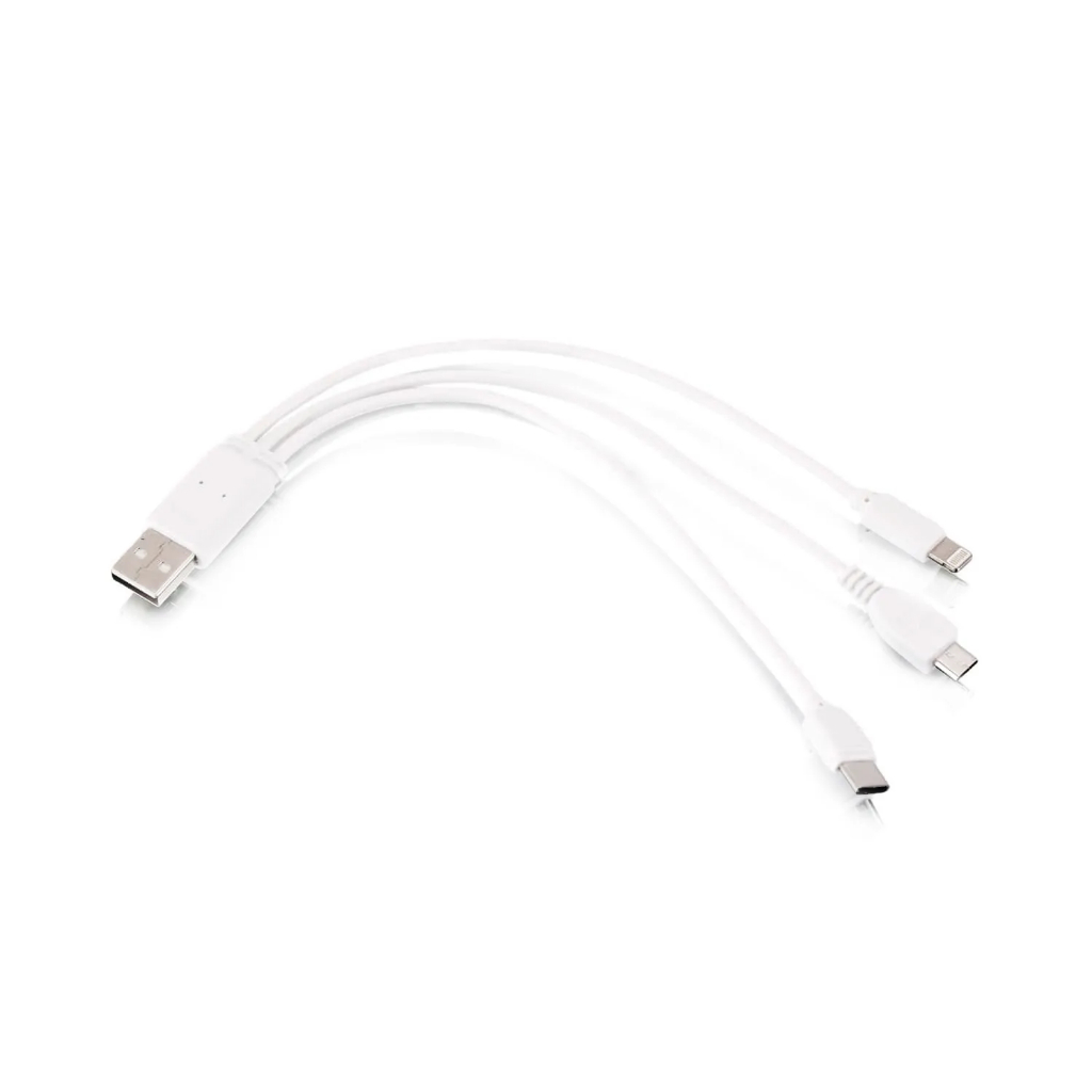 Cabo Rápido Usb Carregador Celular Triplo 3x1 Transfer Dados Tipo c , V8 , Ios