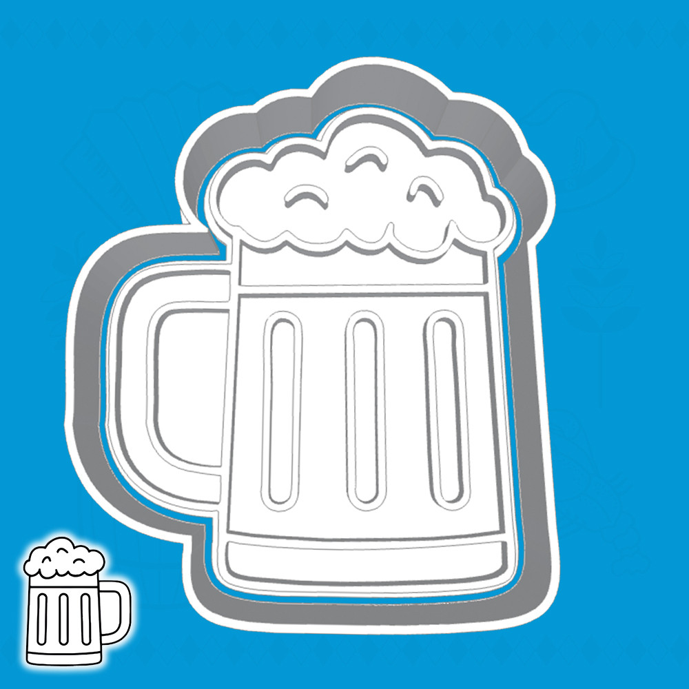 CORTADOR DE BISCOITO OKTOBERFEST - CANECA DE CERVEJA (ESTILO 1)
