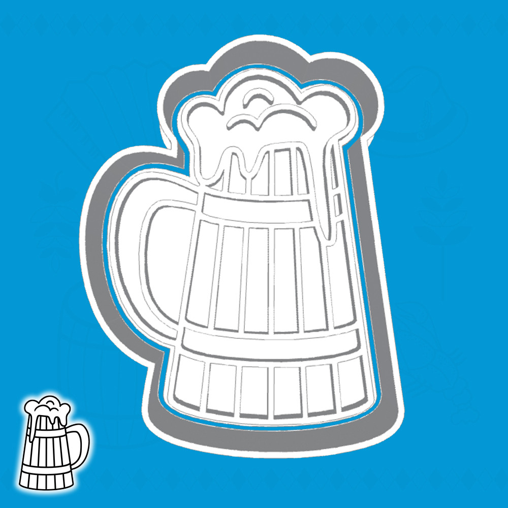 CORTADOR DE BISCOITO OKTOBERFEST - CANECA DE CERVEJA (ESTILO 2)
