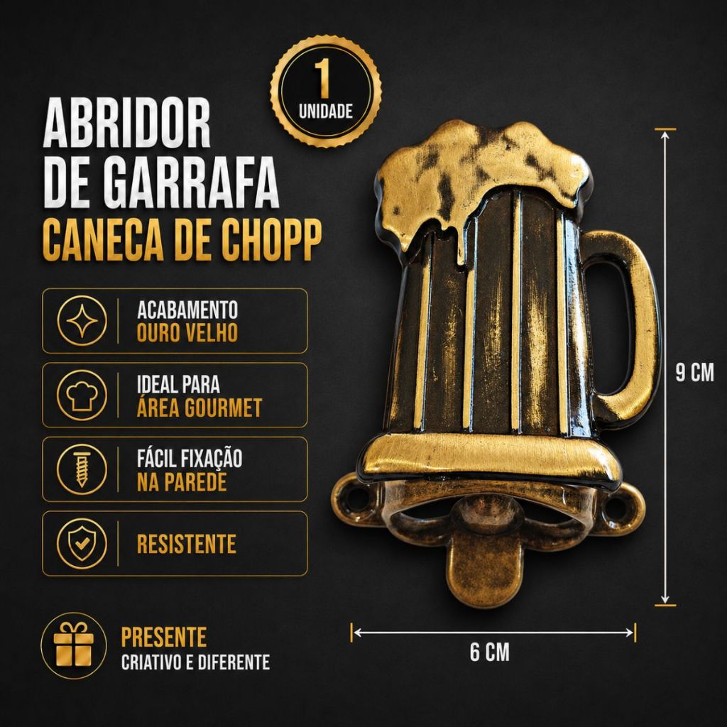 Abridor De Garrafa Parede Caneca Copo Chopp Oktoberfest
