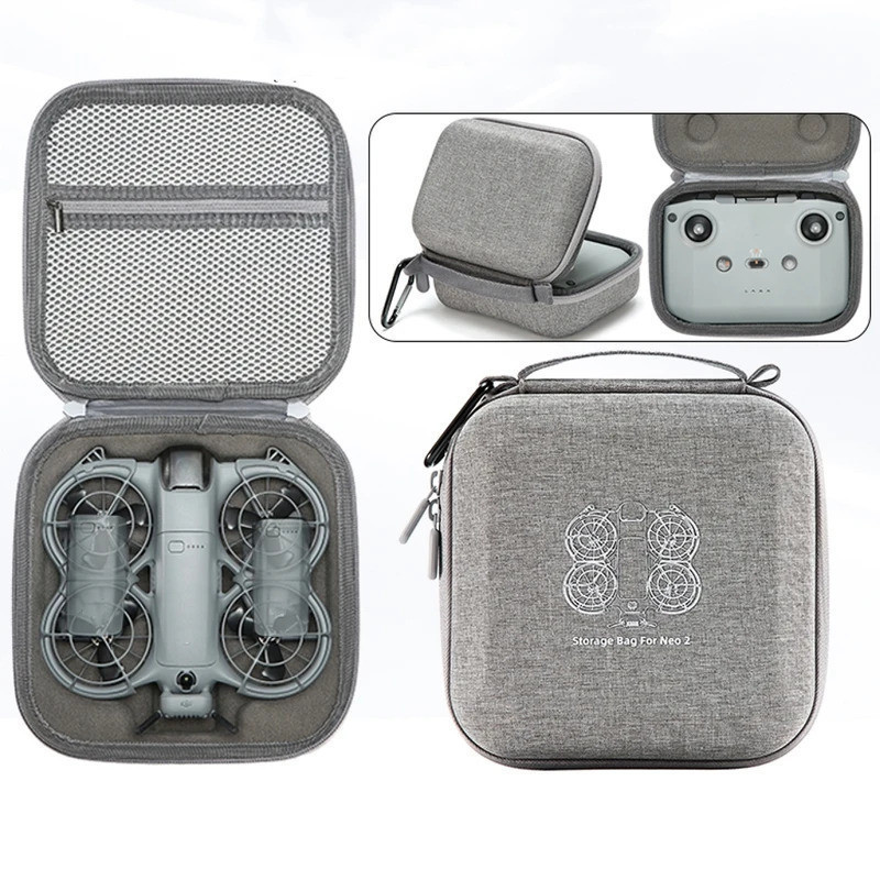 Estojo de Transporte para Drone DJI Neo 2, Bolsa de Armazenamento Protetora com Capa Dura para Viagem, para Controle Rem