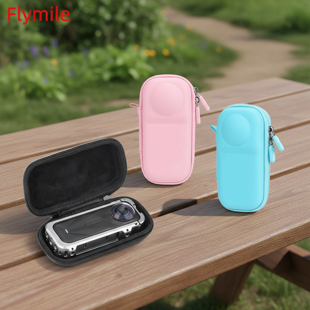 Flymile X5 Estojo de Transporte de Bolsa para Acessórios Insta360 X5 Caixa Protetora de Armazenamento de Viagem