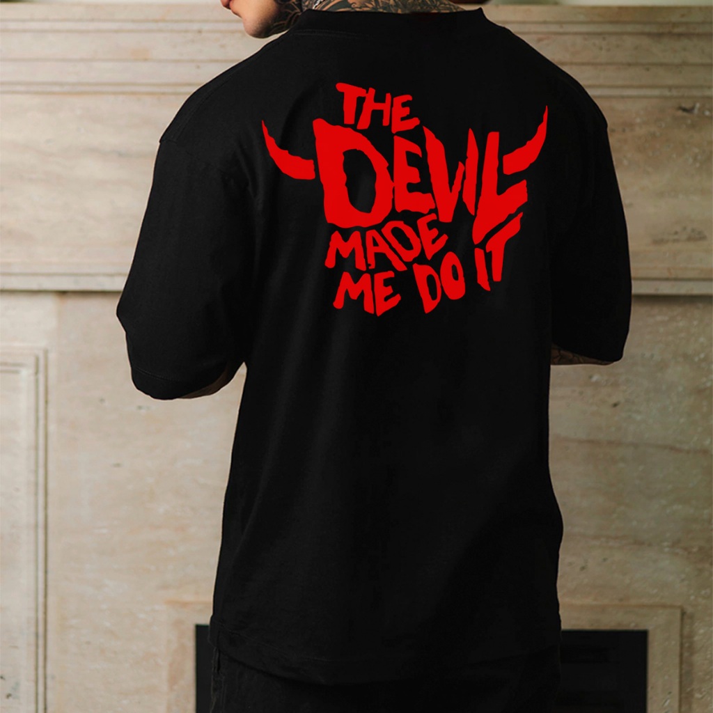 Camiseta Oversized Camisa StreetWear The Devil Made Envio Imediato Malhão Premium OVER-240
