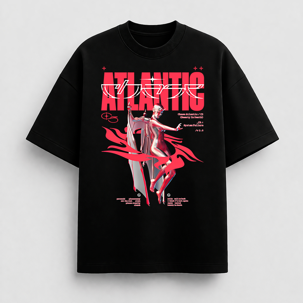 Camisa Camiseta basica Chase Atlantic Devil band's Beauty in Death em algodao unissex