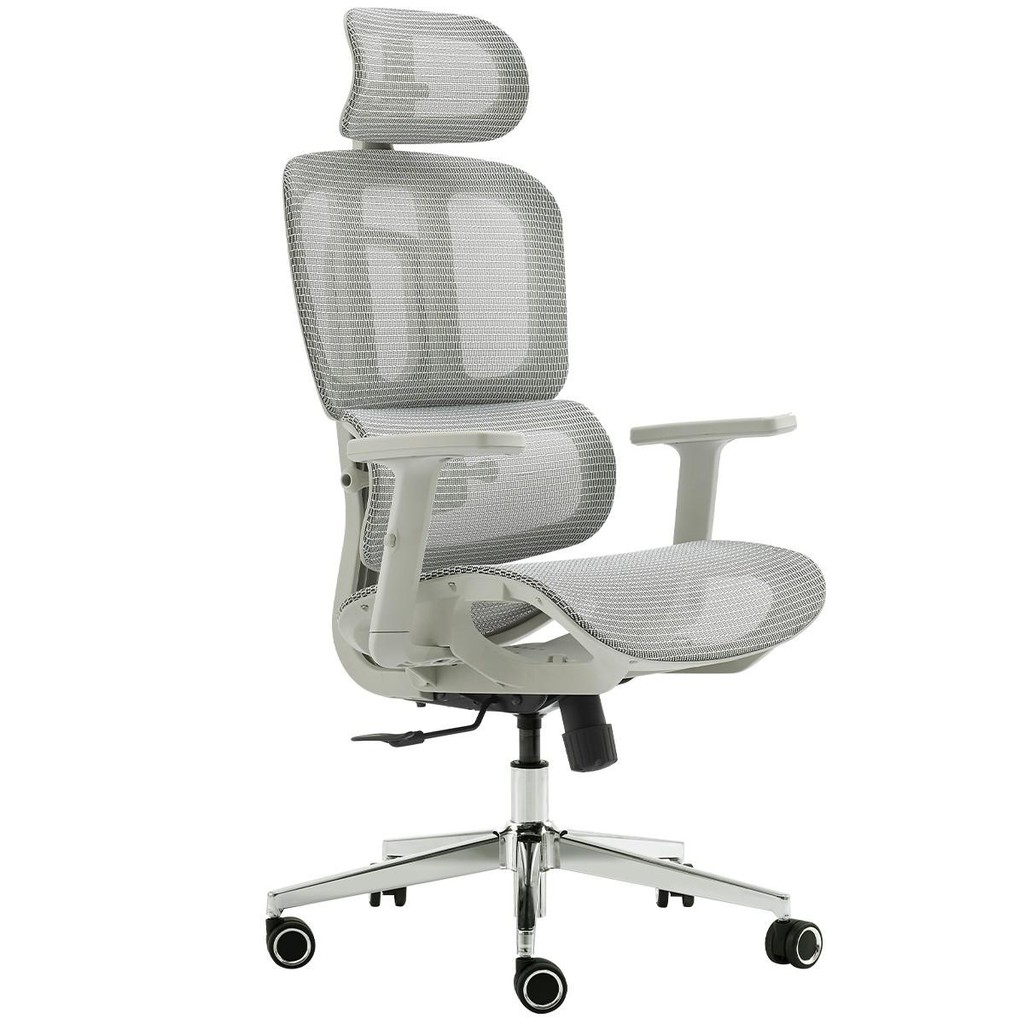 Cadeira de Escritório Dr. Office Business, Mesh, 2D, Ajust, Suporta até 120kg, Cinza, DR-CH-BNN2DGF