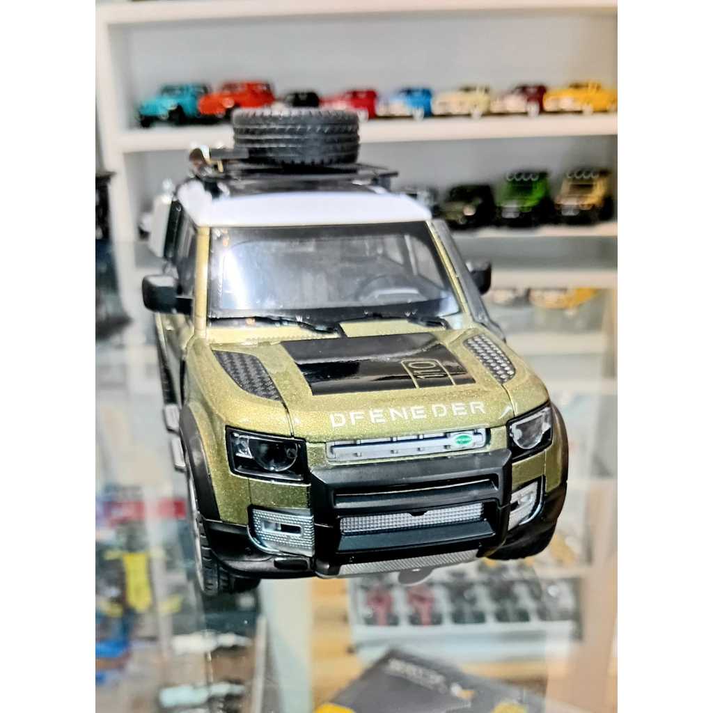 Miniatura Carrinho Metal Escala 1/24 Land Rover Defender Abre As Portas