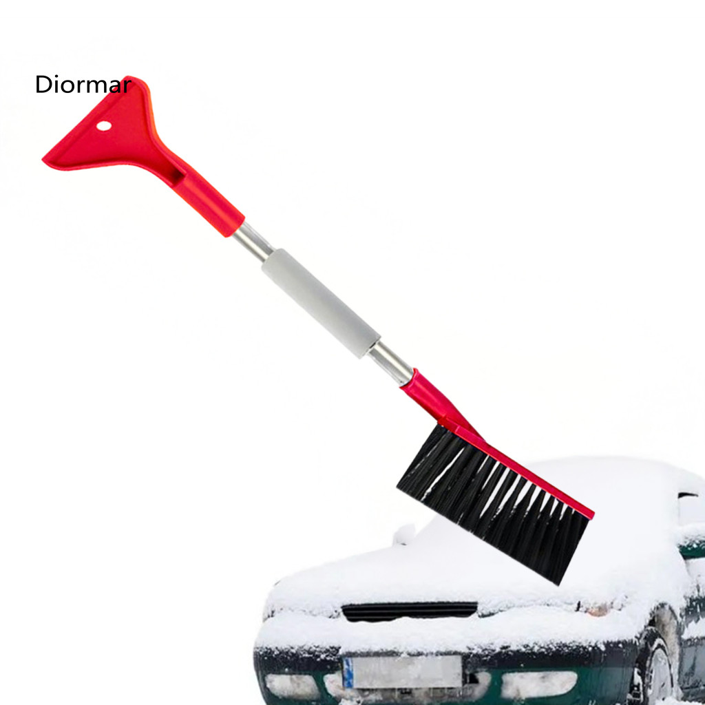 Lightweight Snow Scraper Shovel Ice for Car Windshield – Durable with Rubber Edges and De-icing Grooves Thick Remover