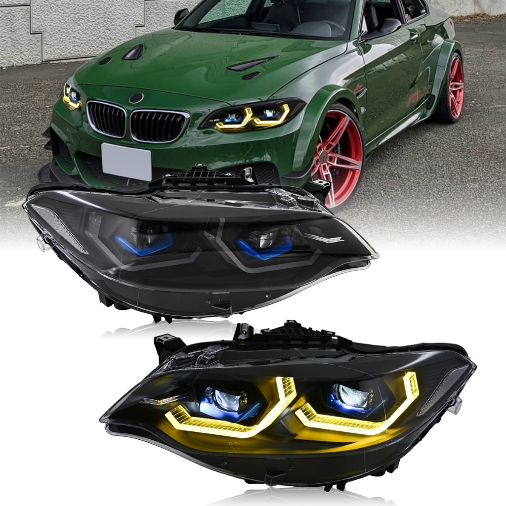 Modificado FOR BMW F22/F23/228I/XDRIVE/230I/M235I/M240I/2014-2019 Headlight, Original Car Halogen/Xenon Lamp