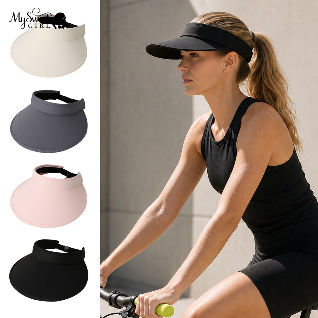 Folding Sun Hat Foldable Outdoor Unisex Wide Brim with Uv Protection Lightweight Open Top Visor for Sports Hiking Cyclin