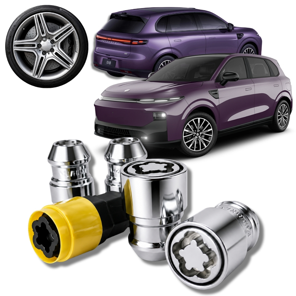 Kit Trava Porca / Parafuso Roda Antifurto Cabeça Giratória Leapmotor B10