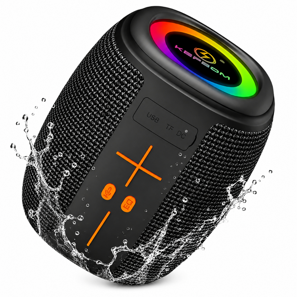 Caixa de Som 50w Bluetooth+Radio Fm Kapbom KA-8596 Tws Luz Rgb IPX4