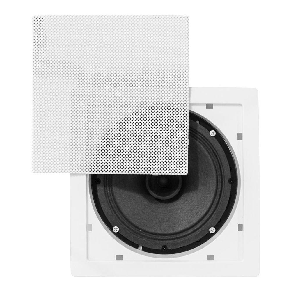 Alto Falante Teto forro Gesso Embutido Arandela Quadrada 50w Rms
