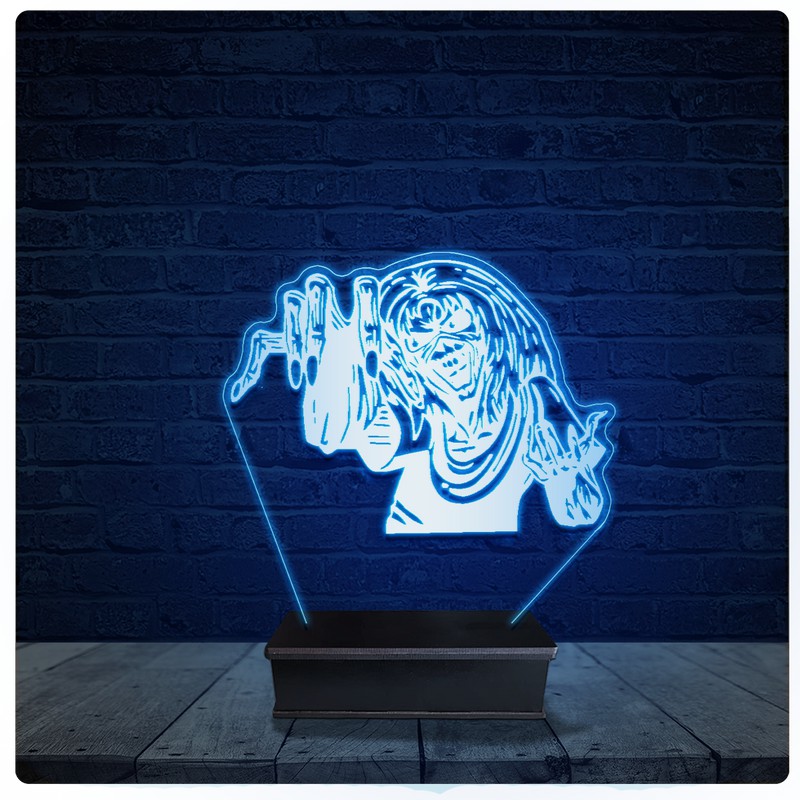 Luminária Led Acrilico Abajur - Eddie Iron Maiden 16