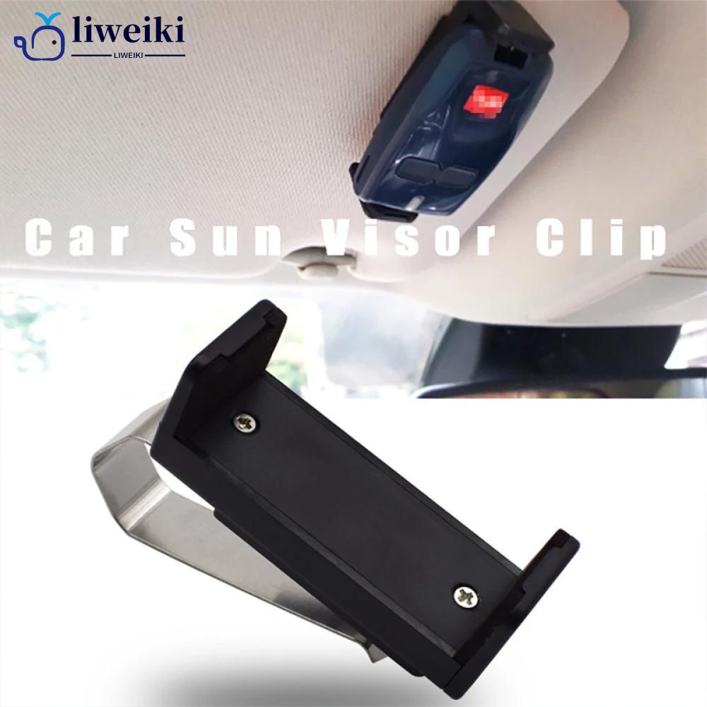 LIWEIKI Carro Sun Visor Clip Holder Porta-Chaves Remoto Abridor De Instalação Rápida 45-67mm Para Controle De Garagem Q5V6