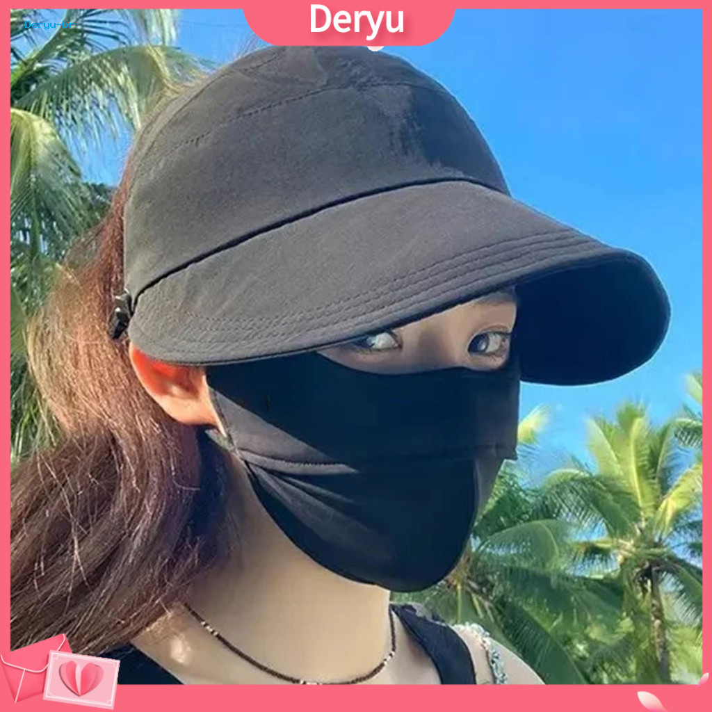 Sun Hat for Women Adjustable Ponytail Cap Women’s Wide Brim Visor with Hole – Packable Uv Protection for Beach Golf