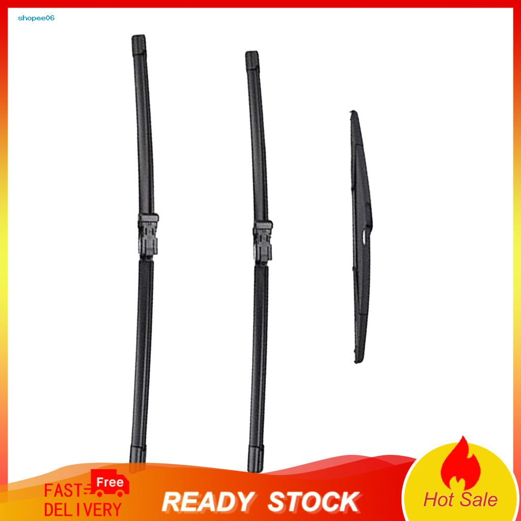 Front and Rear Wiper Blades Replacement Windshield Wipers 14/16/26 Inch Peugeot 208 2012-2018 Set 2 Beamless Quiet  1 Di