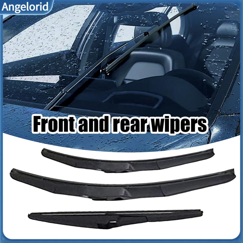 Season Wiper Blades Front Rear Set 3 Pcs Windshield for Toyota Rav4 2019-2024 – 26 16  12 All-weather Durable Replacem