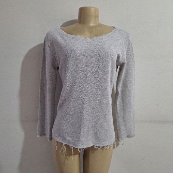 blusa feminino cinza D007