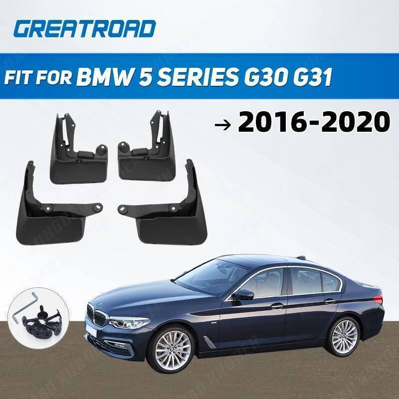 Carro Mud Flaps Paralama Respingo Guardas Lama Aleta Para Fender Mudflaps BMW Série 5 G30 G31 2016 2017 2018 2019 2020
